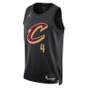 Camiseta Hombre NBA Cleveland Cavaliers Evan Mobley 4 2022-23 Jordan Statement Edition Negro Swingman